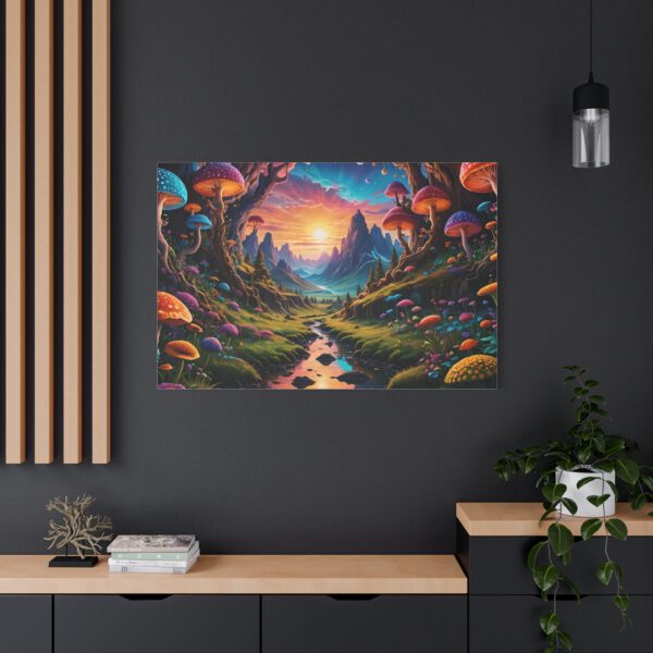 Vibrant Mushroom Decor Art (Canvas in inches).